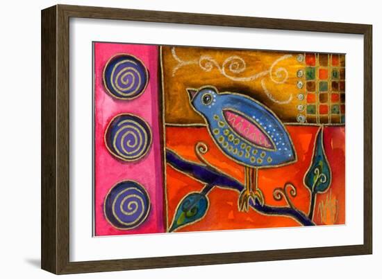 Funky Little Bird-Wyanne-Framed Giclee Print