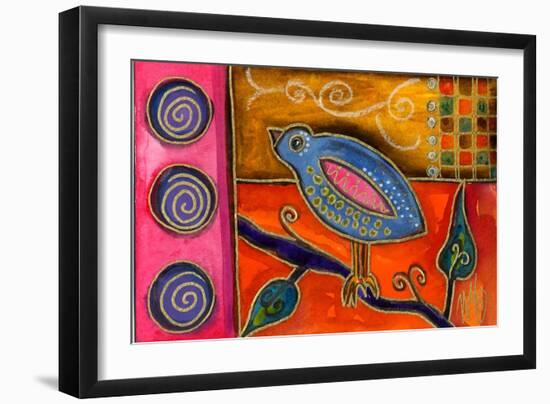 Funky Little Bird-Wyanne-Framed Giclee Print