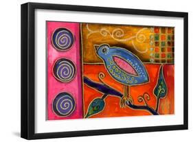 Funky Little Bird-Wyanne-Framed Giclee Print