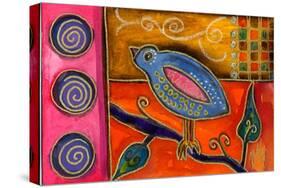 Funky Little Bird-Wyanne-Stretched Canvas