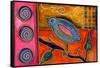 Funky Little Bird-Wyanne-Framed Stretched Canvas