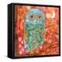 Funky Little Owl-Wyanne-Framed Stretched Canvas