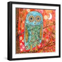 Funky Little Owl-Wyanne-Framed Giclee Print