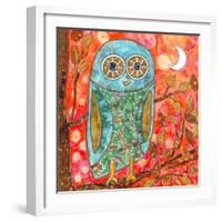 Funky Little Owl-Wyanne-Framed Giclee Print