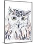 Funky Owl Portrait III-June Erica Vess-Mounted Art Print