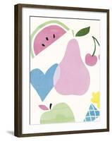 Funky Pear-Clara Wells-Framed Giclee Print