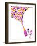 Funky Wine Background-Marish-Framed Art Print