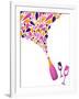 Funky Wine Background-Marish-Framed Art Print