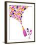 Funky Wine Background-Marish-Framed Art Print