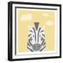 Funky Zebra-Marcus Prime-Framed Art Print