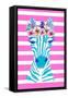 Funky Zebra-Kali Wilson-Framed Stretched Canvas