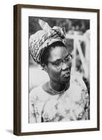 Funmilayo Ransome-Kuti, a Nigerian Political and Women's Rights Activist, Ca. 1960-null-Framed Photo