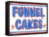 Funnel Cakes Rectangle-Retroplanet-Framed Stretched Canvas