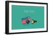 Funny Camera and Camera Roll. Vector Illustration.-Serbinka-Framed Premium Giclee Print