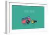 Funny Camera and Camera Roll. Vector Illustration.-Serbinka-Framed Premium Giclee Print