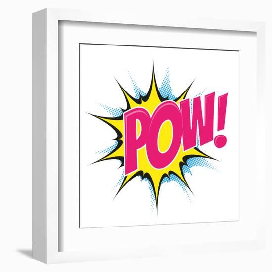 Funny Cartoon Explosion-shockfactor-Framed Art Print