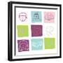Funny Cartoon Icons-smilewithjul-Framed Premium Giclee Print