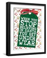 Funny Christmas Present Tags II-Lanie Loreth-Framed Art Print