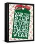 Funny Christmas Present Tags II-Lanie Loreth-Framed Stretched Canvas