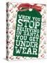 Funny Christmas Present Tags II-Lanie Loreth-Stretched Canvas