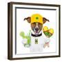 Funny Dog Brazil-Javier Brosch-Framed Photographic Print