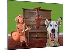 Funny Dog Card-graphicphoto-Mounted Photographic Print