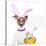 Funny Easter Dog-Javier Brosch-Stretched Canvas