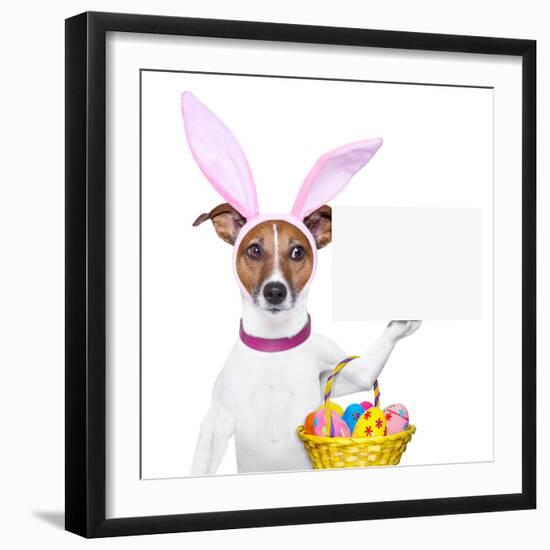 Funny Easter Dog-Javier Brosch-Framed Photographic Print