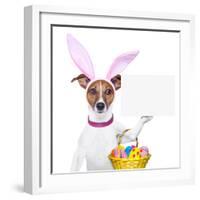 Funny Easter Dog-Javier Brosch-Framed Photographic Print