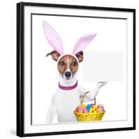 Funny Easter Dog-Javier Brosch-Framed Photographic Print