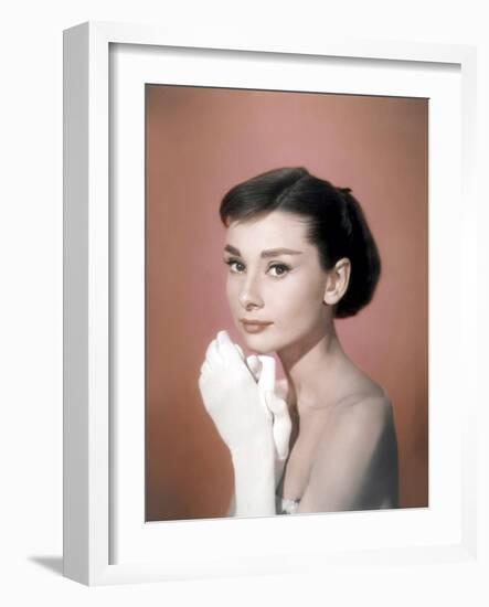 Funny Face, Audrey Hepburn, Directed by Stanley Donen, 1957-null-Framed Photo