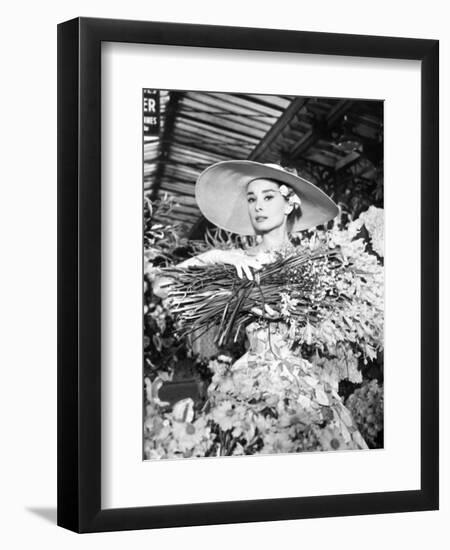 Funny Face, Audrey Hepburn, Directed by Stanley Donen, 1957-null-Framed Photographic Print