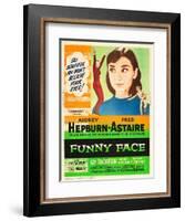 Funny Face, Audrey Hepburn, Fred Astaire, 1957-null-Framed Art Print