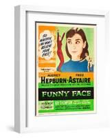 Funny Face, Audrey Hepburn, Fred Astaire, 1957-null-Framed Art Print