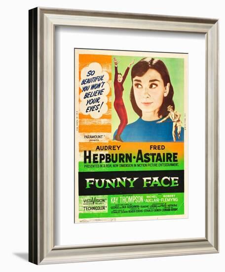 Funny Face, Audrey Hepburn, Fred Astaire, 1957-null-Framed Art Print