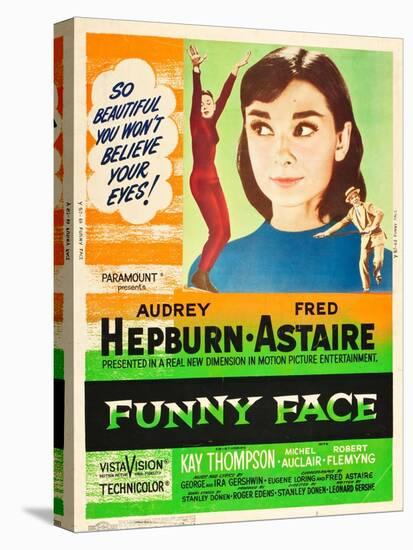 Funny Face, Audrey Hepburn, Fred Astaire, 1957-null-Stretched Canvas