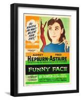 Funny Face, Audrey Hepburn, Fred Astaire, 1957-null-Framed Art Print