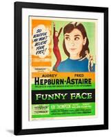 Funny Face, Audrey Hepburn, Fred Astaire, 1957-null-Framed Art Print