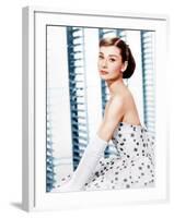 Funny Face, Audrey Hepburn, (in a Givenchy evening gown), 1957-null-Framed Photo