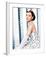 Funny Face, Audrey Hepburn, (in a Givenchy evening gown), 1957-null-Framed Photo