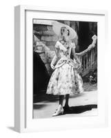 Funny Face, Audrey Hepburn (Wearing a Dress by Givenchy), 1957-null-Framed Photo