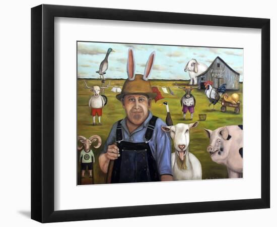 Funny Farm 1-Leah Saulnier-Framed Premium Giclee Print