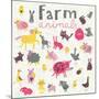 Funny Farm Animals-smilewithjul-Mounted Art Print