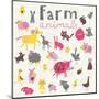 Funny Farm Animals-smilewithjul-Mounted Art Print