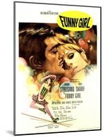 Funny Girl, Omar Sharif, Barbra Streisand, 1968-null-Mounted Art Print