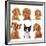 Funny Kitten Surrounded by Dogs.-Hannamariah-Framed Photographic Print