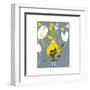 Funny Pear Holding Playing Electric Guitar-sabelskaya-Framed Art Print