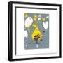 Funny Pear Holding Playing Electric Guitar-sabelskaya-Framed Art Print