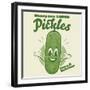 Funny Pickle Cartoon Illustration in Retro Style-shock77-Framed Photographic Print