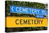 Funny Road Sign Hinting at Mortality-PomInOz-Stretched Canvas